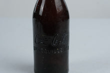 Load image into Gallery viewer, Antique Coca Cola Amber Glass Bottle Huntsville Alabama Embossed 7 Inch