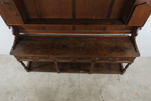Load image into Gallery viewer, Oak Welsh-Style Potboard Dresser with Plate Rack and Spice Cupboards