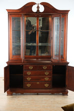 Load image into Gallery viewer, American Drew Solid Cherry China Cabinet Hutch Buffet with Glass Doors and Lighting