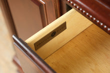 Load image into Gallery viewer, American Drew Solid Cherry China Cabinet Hutch Buffet with Glass Doors and Lighting