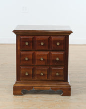 Load image into Gallery viewer, American Drew Solid Wood Three-Drawer Nightstand in Rich Brown Finish