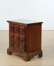 Load image into Gallery viewer, American Drew Solid Wood Three-Drawer Nightstand in Rich Brown Finish