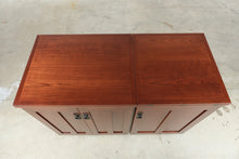 Load image into Gallery viewer, Amish Made Cherry Sewing Machine Cabinet with Fold Out Work Surface - Online Only