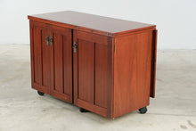 Load image into Gallery viewer, Amish Made Cherry Sewing Machine Cabinet with Fold Out Work Surface - Online Only