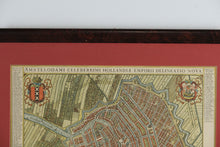 Load image into Gallery viewer, Antique Style Map of Amsterdam Framed Decorative Wall Art After Blaeu