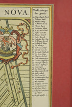 Load image into Gallery viewer, Antique Style Map of Amsterdam Framed Decorative Wall Art After Blaeu