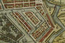 Load image into Gallery viewer, Antique Style Map of Amsterdam Framed Decorative Wall Art After Blaeu