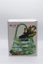 Load image into Gallery viewer, Block Crystal Angelina Green Glass Handbag Vase With Box