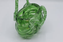 Load image into Gallery viewer, Block Crystal Angelina Green Glass Handbag Vase With Box