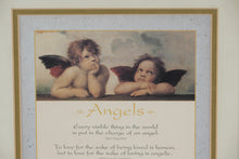 Load image into Gallery viewer, “Angels II” Framed Inspirational Art Print – 11" x 14" Gold Frame