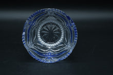 Load image into Gallery viewer, Anna Hütte German Lead Crystal Lidded Candy Dish, Cobalt Blue Cased