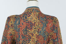 Load image into Gallery viewer, Vintage Anokhi India Quilted Block Print Cotton Long Jacket Coat Size M