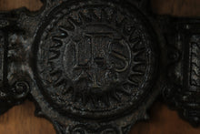 Load image into Gallery viewer, Antique German Vienna-Regulator Style Wall Clock – Biano Genève Dial, Carved Walnut Case