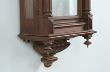 Load image into Gallery viewer, Antique German Vienna-Regulator Style Wall Clock – Biano Genève Dial, Carved Walnut Case