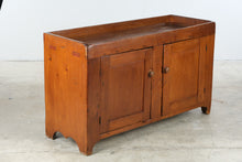 Load image into Gallery viewer, Antique Primitive Pine Dry Sink Cabinet Two Door Cupboard Server
