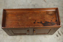 Load image into Gallery viewer, Antique Primitive Pine Dry Sink Cabinet Two Door Cupboard Server