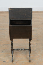 Load image into Gallery viewer, Antique Wooden Sewing Storage Cabinet Stand with Lift Lid and Interior Compartments
