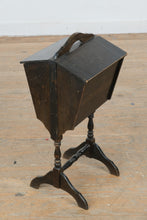Load image into Gallery viewer, Antique Wooden Sewing Storage Cabinet Stand with Lift Lid and Interior Compartments