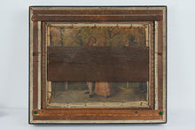 Load image into Gallery viewer, Antique Oil Painting Sailing Ship Moonlight Seascape Ornate Gold Frame 28x24