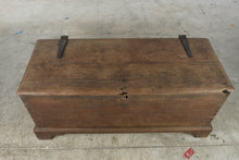 Load image into Gallery viewer, Antique Dovetailed Wood Blanket Chest Trunk