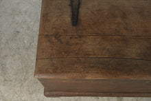 Load image into Gallery viewer, Antique Dovetailed Wood Blanket Chest Trunk