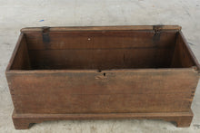 Load image into Gallery viewer, Antique Dovetailed Wood Blanket Chest Trunk