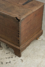 Load image into Gallery viewer, Antique Dovetailed Wood Blanket Chest Trunk