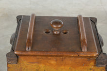 Load image into Gallery viewer, Antique Union Butter Churn 1864 Patent Wood and Cast Metal with Glass Top