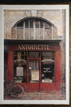 Load image into Gallery viewer, Chiu Tak Hak Paris Streetscape Framed Wall Art Prints Set of 2 Antoinette Bouchons