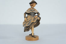 Load image into Gallery viewer, Vintage Anton Fischer Bavarian Schuhplattler Dirndl Dancers Wood Figurines Pair