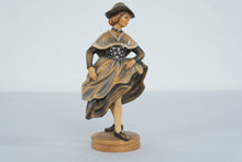Load image into Gallery viewer, Vintage Anton Fischer Bavarian Schuhplattler Dirndl Dancers Wood Figurines Pair