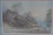 Load image into Gallery viewer, Ben Hampton Appalachian Spring 1974 Cabin Landscape Framed Art Print 20 by 15