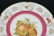 Load image into Gallery viewer, Winterling Decorative Plate – Apples & Berries – Pair – Pink & Gold Trim - Mix & Match Set