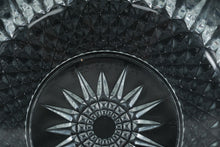 Load image into Gallery viewer, Arcroc France Pressed Glass Serving Bowl • Diamond & Starburst Pattern • 8" Round x 3.75" Tall