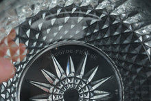 Load image into Gallery viewer, Arcroc France Pressed Glass Serving Bowl • Diamond & Starburst Pattern • 8" Round x 3.75" Tall