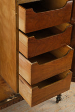 Load image into Gallery viewer, Antique Flame Mahogany Gentleman’s Wardrobe Armoire with Drawers and Interior Storage
