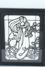 Load image into Gallery viewer, Pair of Art Nouveau Style Framed Wall Panels Signed Perez Black White Relief Art
