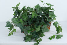 Load image into Gallery viewer, Artificial Ivy Arrangement in Woven Basket – 17” Wide Realistic Greenery Décor