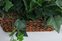Load image into Gallery viewer, Artificial Ivy Arrangement in Woven Basket – 17” Wide Realistic Greenery Décor