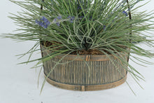 Load image into Gallery viewer, Artificial Lavender Arrangement in Rustic Wooden Basket – Farmhouse Style Floral Décor
