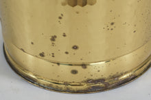 Load image into Gallery viewer, Artificial Blue & Lavender Hydrangea Arrangement in Brass Planter – 18” Tall Floral Display (9” x 9”)