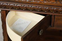 Load image into Gallery viewer, Ashley Furniture North Shore Millennium Marble Top Home Bar – Carved Wood – 68 Inches