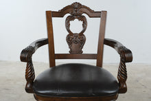 Load image into Gallery viewer, Ashley North Shore D553 130 Swivel Bar Stools Set of 2 Carved Wood 30 Inch