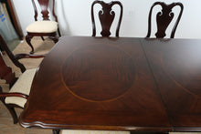 Load image into Gallery viewer, Ashley Millennium Mahogany Double Pedestal Dining Table Set with 7 Chairs and Leaf