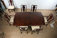 Load image into Gallery viewer, Ashley Millennium Mahogany Double Pedestal Dining Table Set with 7 Chairs and Leaf