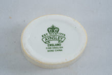 Load image into Gallery viewer, Aynsley England Bone China Blue White Bird Floral Trinket Box Gold Trim 2 Inch