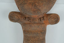 Load image into Gallery viewer, Handmade Terracotta Tribal-Style Wall Figure – Rustic Earthen Sculpture, 11" Tall