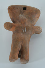 Load image into Gallery viewer, Handmade Terracotta Tribal-Style Wall Figure – Rustic Earthen Sculpture, 11" Tall