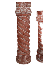 Load image into Gallery viewer, Set of 3 Spiral Columns - Carved Wood