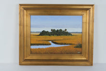 Load image into Gallery viewer, B Horton Signed Original Oil Painting Coastal Marsh Landscape 34 x 28